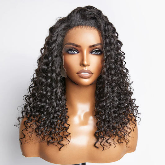 Deep Curly 13x4 Transparent Lace Front Wig